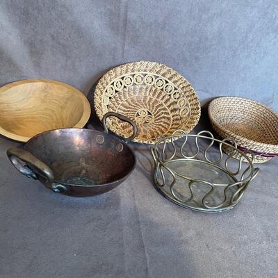 Lot 108  Vintage Bowls and Baskets