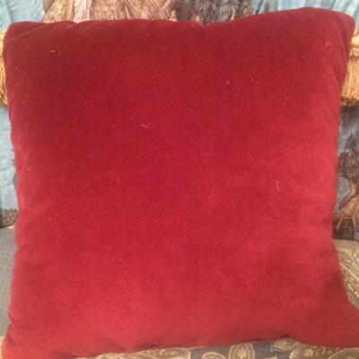 2 Coordinated Designer Chenille Throw Pillows Warm Earth Tones