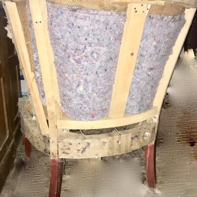 Vintage Mid Century Slipper Chair needs upholstery