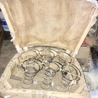 Vintage Mid Century Slipper Chair needs upholstery
