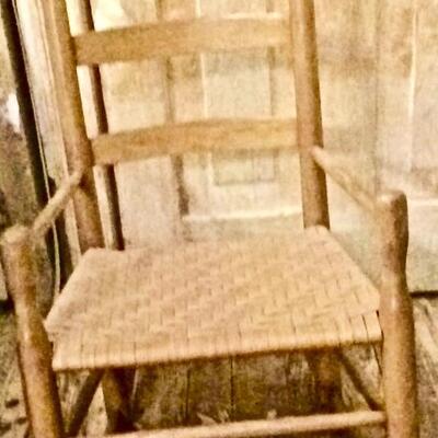 Vintage Wicker Rocking Chair Child Size