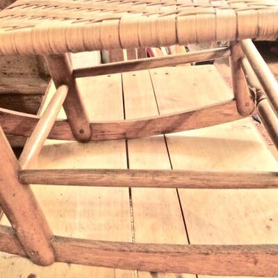 Vintage Wicker Rocking Chair Child Size