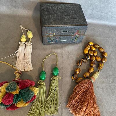 Lot 113. Vintage Tassels and Box