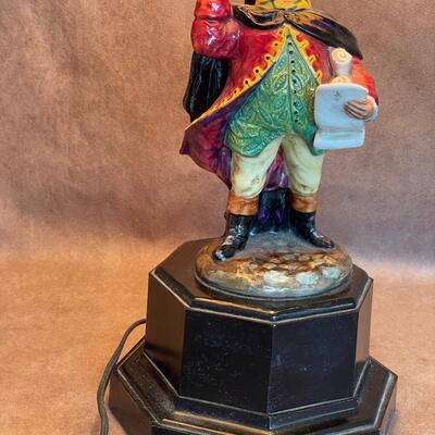 Lot 118. Royal Doulton Lamp  "Town Crier"