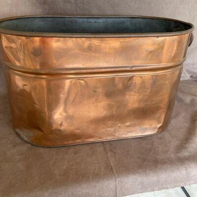 Lot 123. Antique Copper Tub