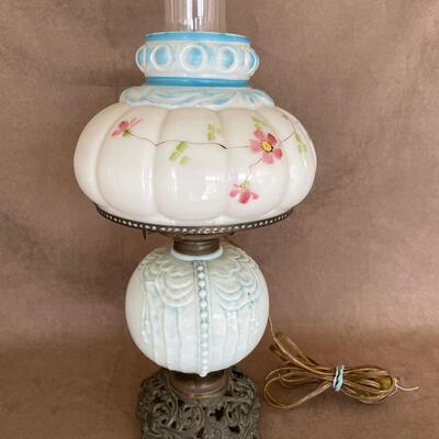 Lot 132. Antique Glass Lamp