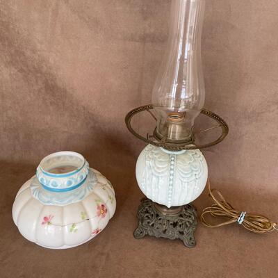 Lot 132. Antique Glass Lamp