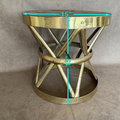 Lot 134. Brass Table and Candlestick