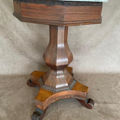 Lot 135. Marble-top Antique Table