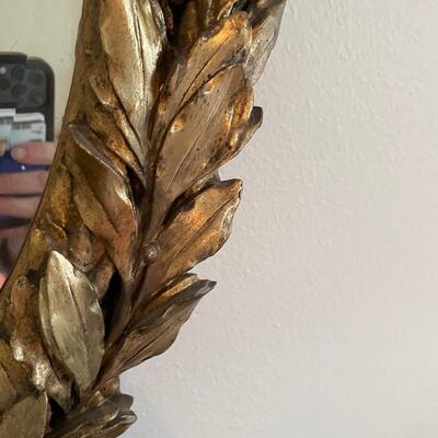 Lot 135. Antique Brass Mirror