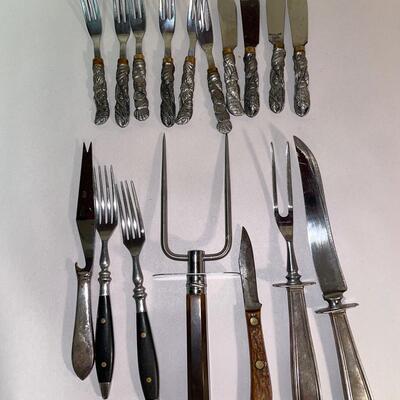 Lot 141. Misc Vintage Flatware and Misc