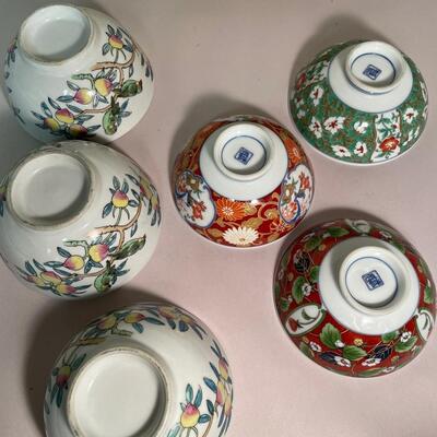 Lot 147. Six Asian Rice Bowls