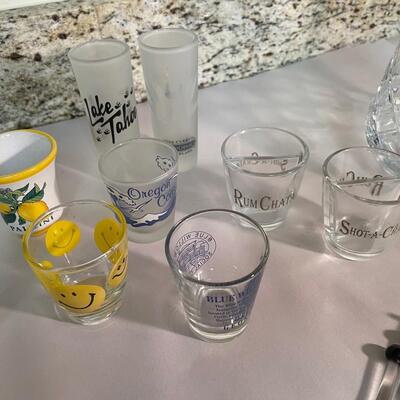 Lot 150. Assorted Barware with Crystal Pitcher