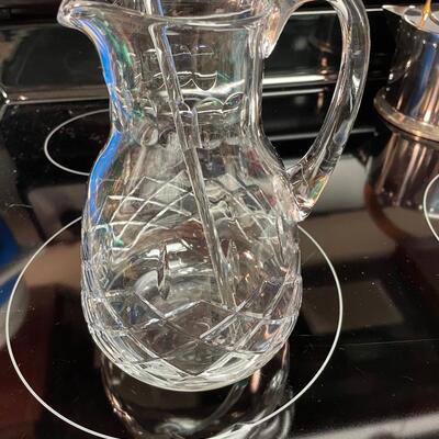 Lot 150. Assorted Barware with Crystal Pitcher