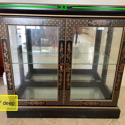 Lot 167. Vintage Chinoiserie Curio Cabinet