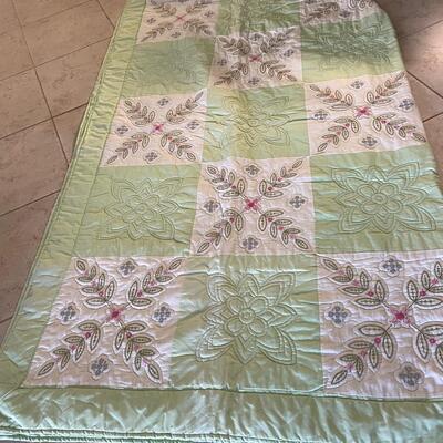 Lot 178. Embroidered Quilt