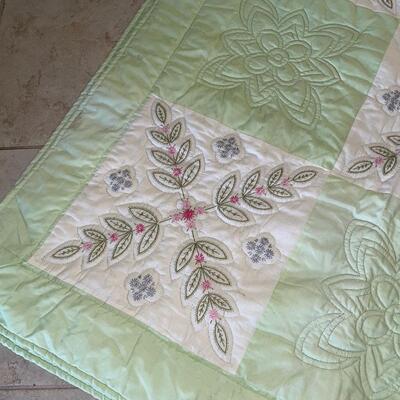 Lot 178. Embroidered Quilt