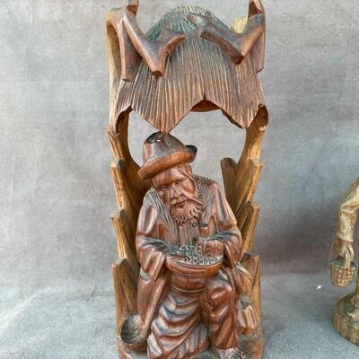 Lot 34  Two Unique Wooden Carvings