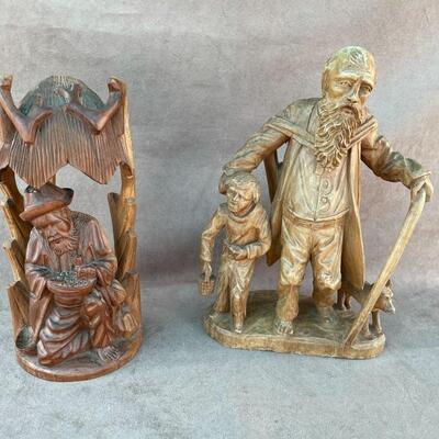 Lot 34  Two Unique Wooden Carvings