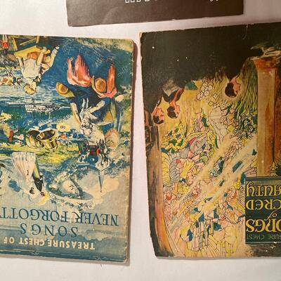 Lot 186. Antique Song Books & Old Scrapbook