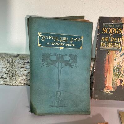 Lot 186. Antique Song Books & Old Scrapbook
