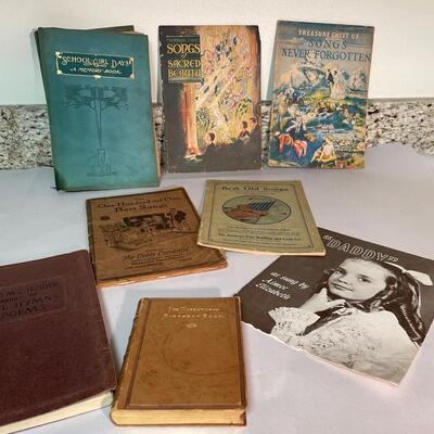 Lot 186. Antique Song Books & Old Scrapbook