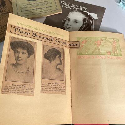 Lot 186. Antique Song Books & Old Scrapbook