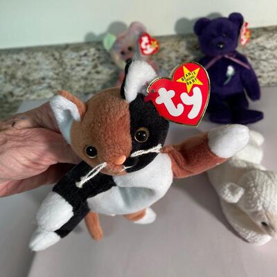 Lot 187. Four Beanie Babies