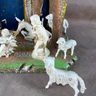 Lot 53  Vintage Nativity Set