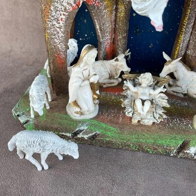 Lot 53  Vintage Nativity Set