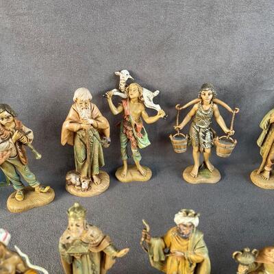 Lot 54  Fontanini Nativity Figurines  (Qty 28)