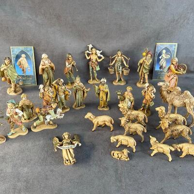 Lot 54  Fontanini Nativity Figurines  (Qty 28)