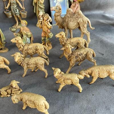 Lot 54  Fontanini Nativity Figurines  (Qty 28)