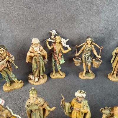 Lot 54  Fontanini Nativity Figurines  (Qty 28)