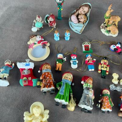 Lot 55  Miscellaneous Christmas Figurines & Ornaments