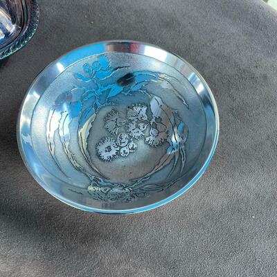 Lot 59  Silver-plate and Glass Lot