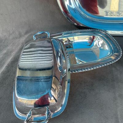 Lot 59  Silver-plate and Glass Lot