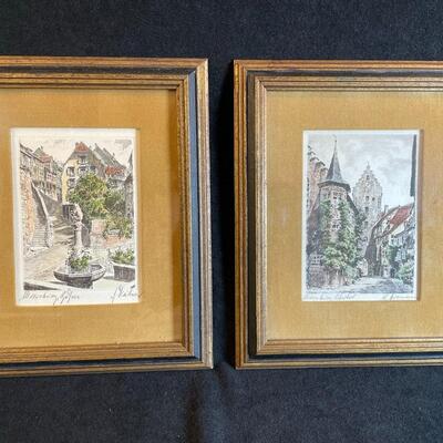 Lot 62 Pair of Vintage Framed Engravings