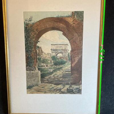 Lot 64   Vintage Framed Engraving
