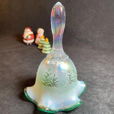 Lot 66  Fenton Bell and Two Christmas Salt & Pepper sets