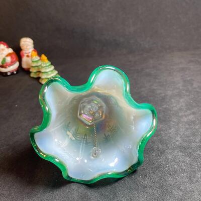 Lot 66  Fenton Bell and Two Christmas Salt & Pepper sets