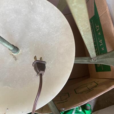 Lot 73  VIntage Alabaster Light Fixture