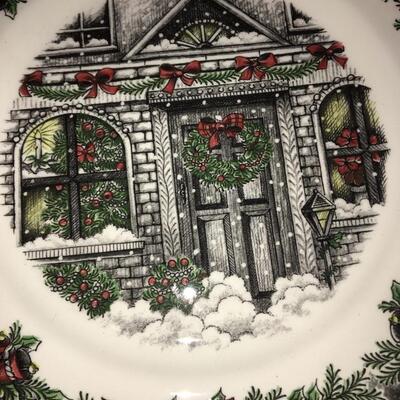 Porcelain Royal Stafford Christmas Plate Made in England