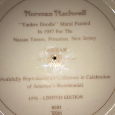 Norman Rockwell Bicentennial "Yankee Doodle" Bowl made by Gorham