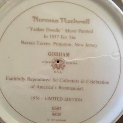 Norman Rockwell Bicentennial "Yankee Doodle" Bowl made by Gorham