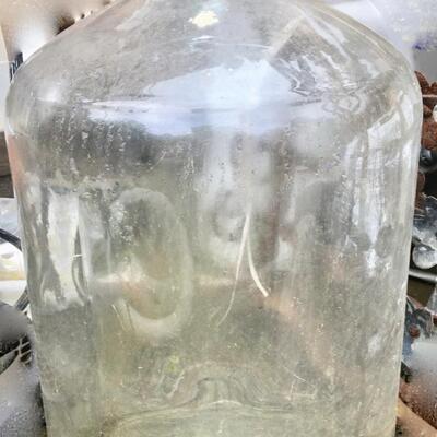 Vintage Clear Glass Demijohn XL Carboy Jug Jar Bottle 1980 DOT IM NRC M-3001