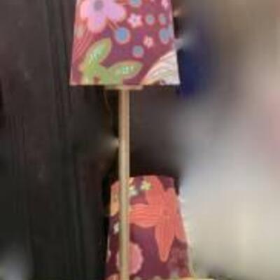2 Decorative Ikea table Lamps - one needs repair