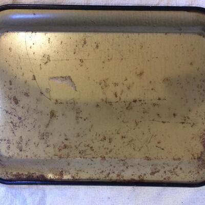 3 Vintage Tole Trays Metal Plastic Floral Painted Serving Snack