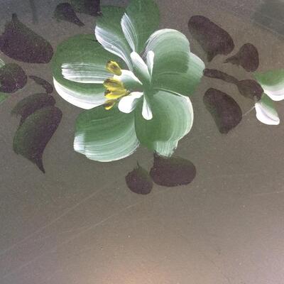 3 Vintage Tole Trays Metal Plastic Floral Painted Serving Snack