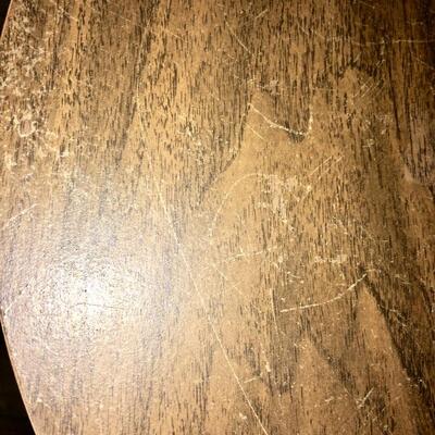 Mid Century Side Table Round 17" tall 15" diameter